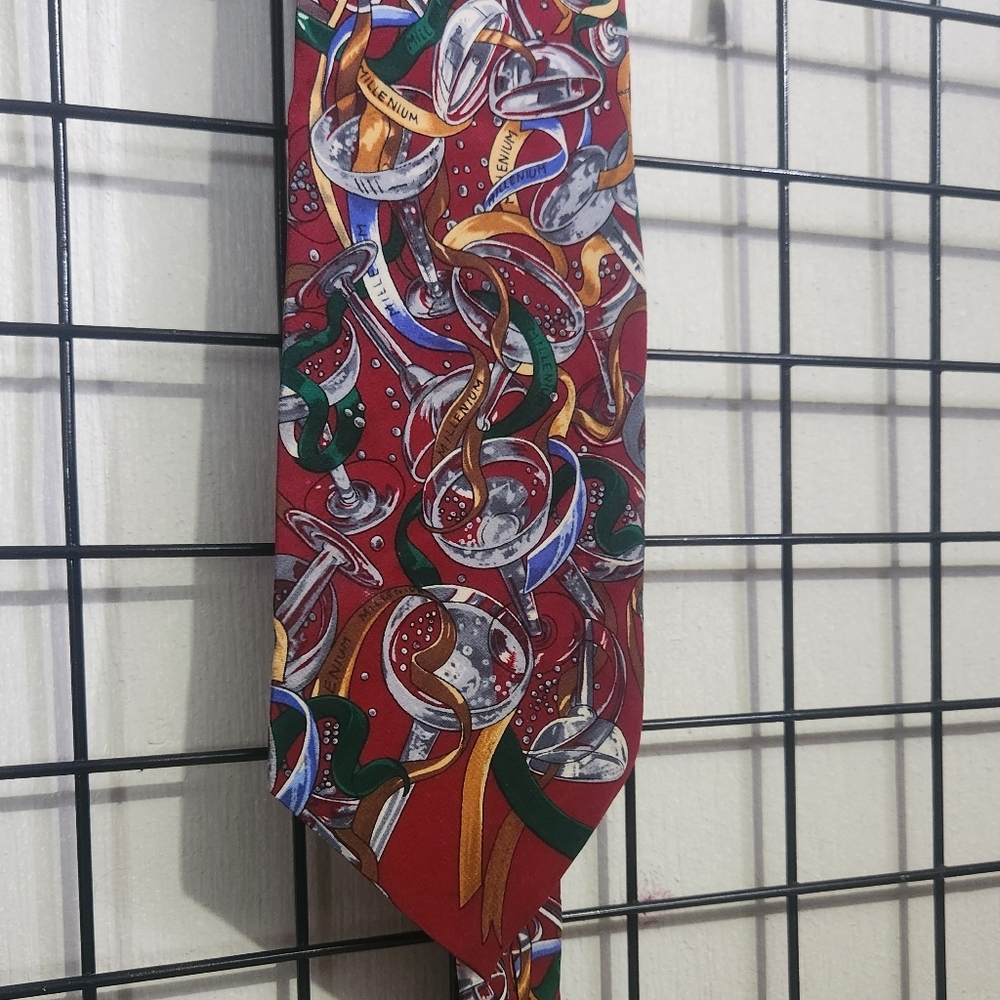 Vtg Millennium 2000 Tie Happy New Year